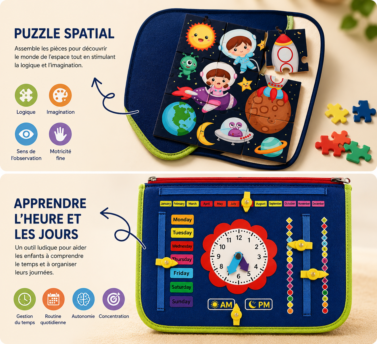 Planche d’activités éducatif (3-5ans)